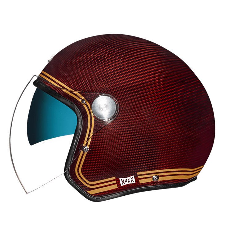 NEXX X.G20 LIGNAGE KARBON MAVİ-SARI KASK Bordo - XXL