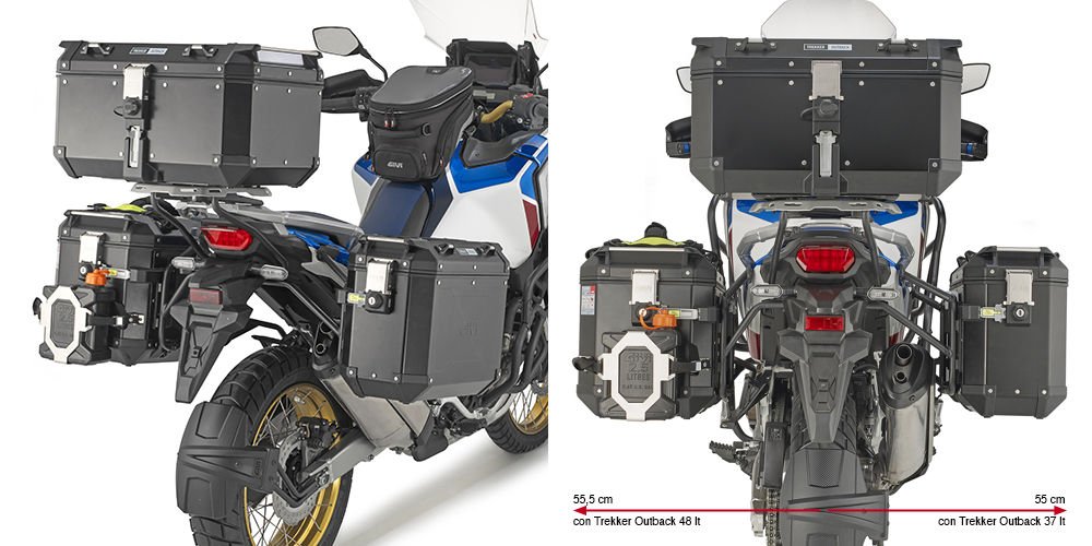 GIVI PLO1178CAM HONDA CRF1100L AFRICA TWIN (20-24)-AFRICA TWIN ADV.SPORTS (20-24) YAN ÇANTA TAŞIYICI