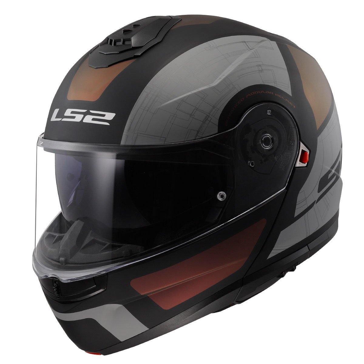 LS2 STROBE 2 ORION MAT SİYAH-MOR-MAVİ KASK