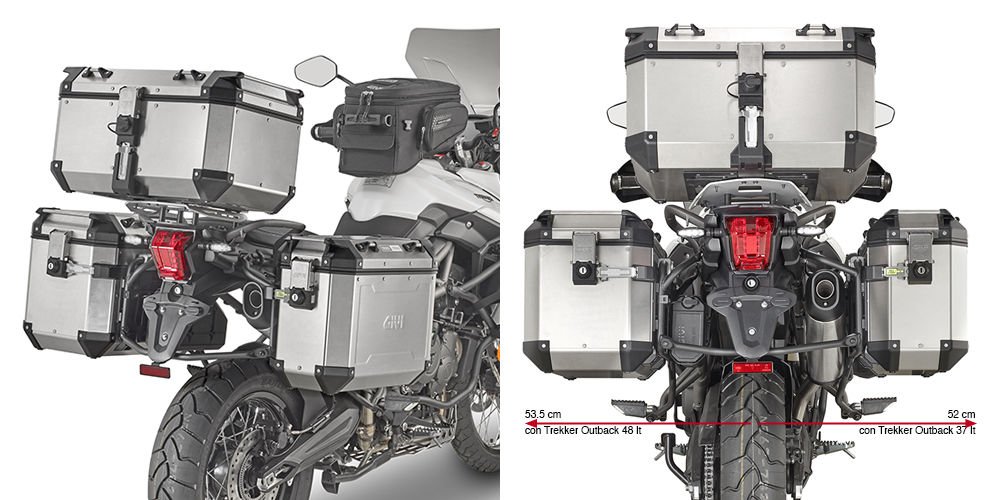 GIVI PL6413CAM TRIUMPH TIGER 800 XC - 800 XR (18-20) YAN ÇANTA TAŞIYICI