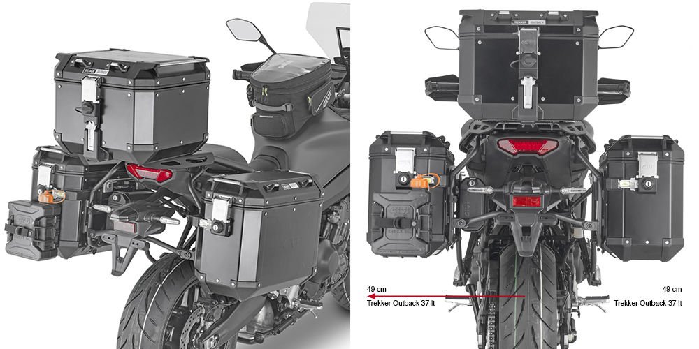 GIVI PLO2159CAM YAMAHA TRACER 9 / TRACER 9 GT (21-23) YAN ÇANTA TAŞIYICI