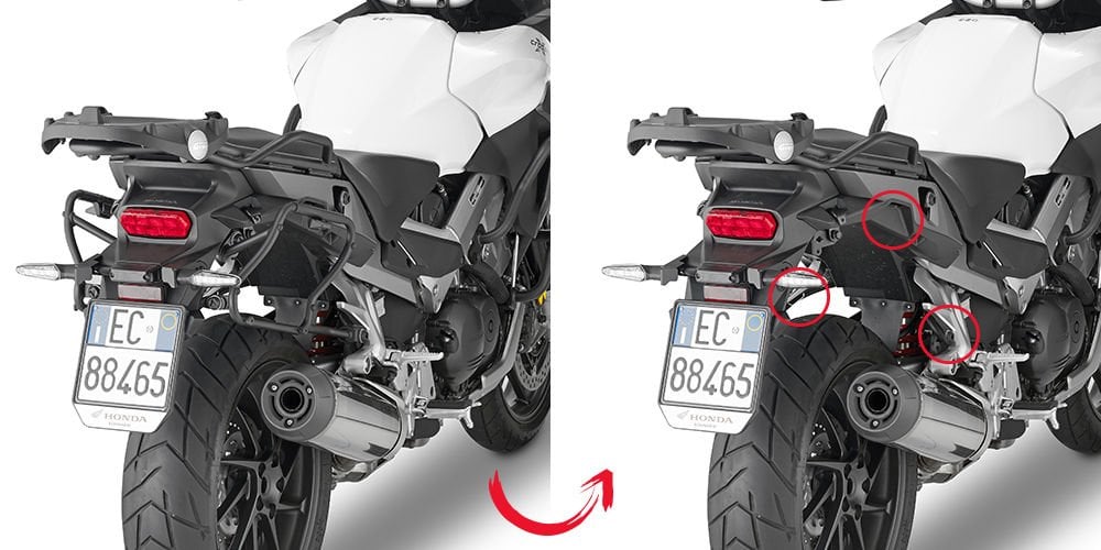 KAPPA KLXR1139 HONDA VFR 800X CROSSRUNNER (15-20) YAN ÇANTA TAŞIYICI