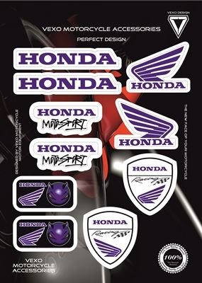 VEXO X21 HONDA STICKER SET MAVİ