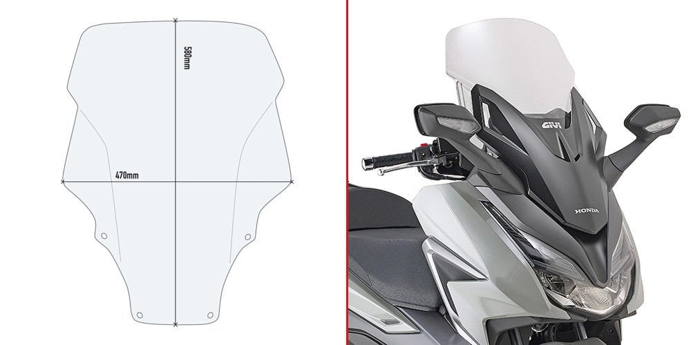 GIVI D1187ST HONDA FORZA 250 (21-23) RÜZGAR SİPERLİK