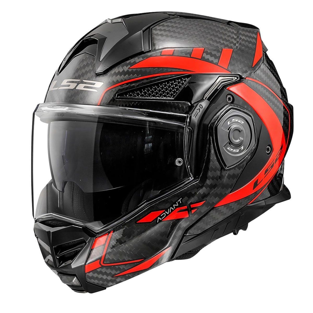 LS2 ADVANT X KARBON FUTURE KIRMIZI KASK Kırmızı - S
