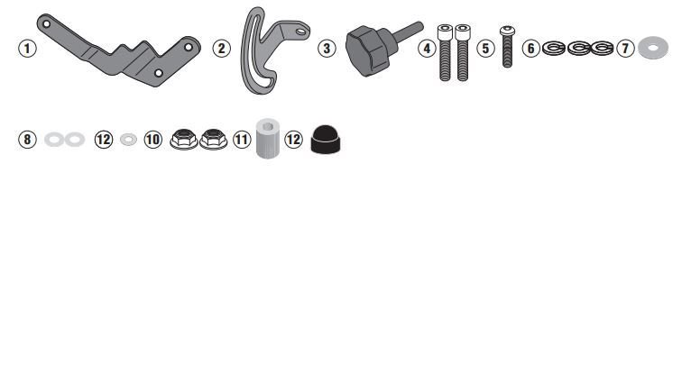 GIVI D5128KIT BMW R 1250 GS (19-23) RÜZGAR SİPERLİK BAĞLANTISI