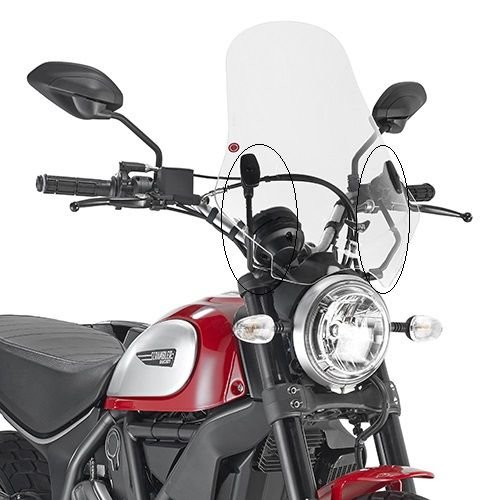 GIVI A7407A DUCATI SCRAMBLER 400 (16-21) - SCRAMBLER 800 (15-23) RÜZGAR SİPERLİK BAĞLANTISI