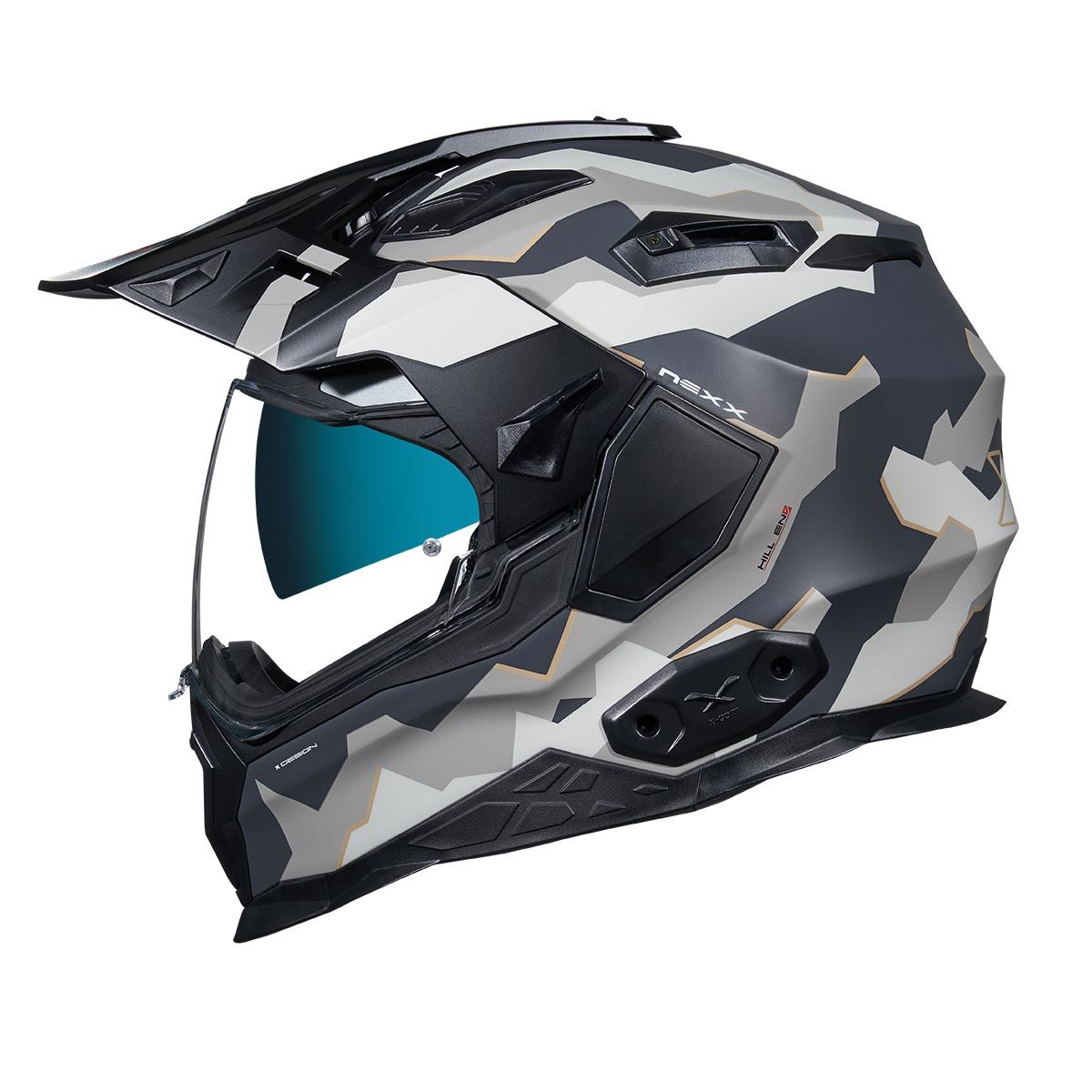 NEXX X.WED 2 HILL END MAT GRİ-KUM KASK