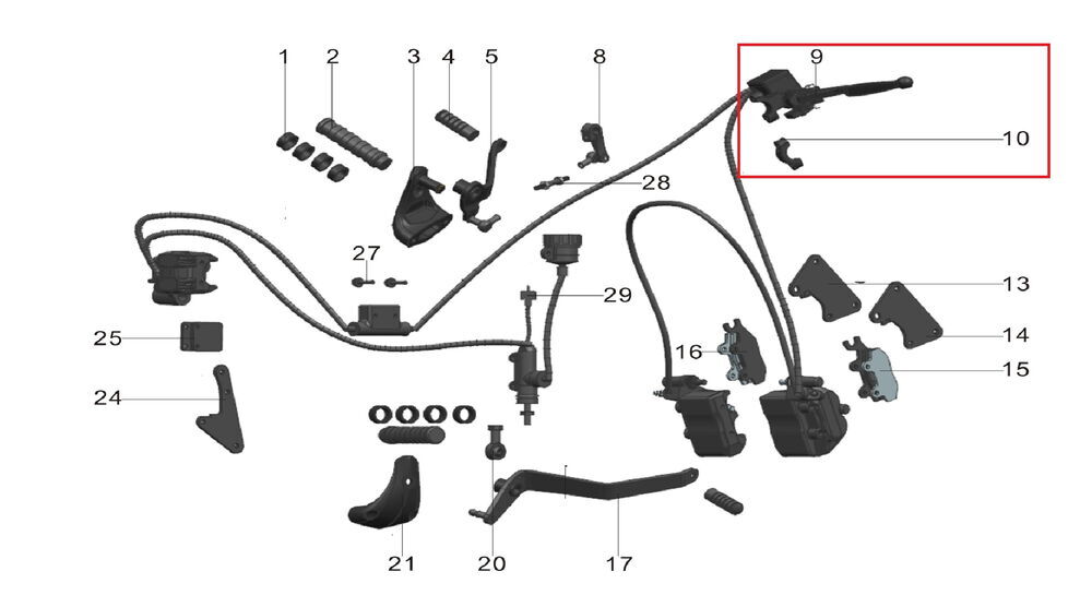 Ön Fren Merkezi Üst - PİLDER 125