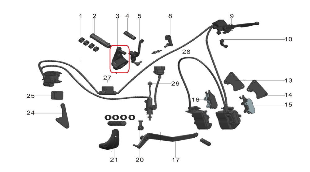 Ön Braket Sağ - PİLDER 125