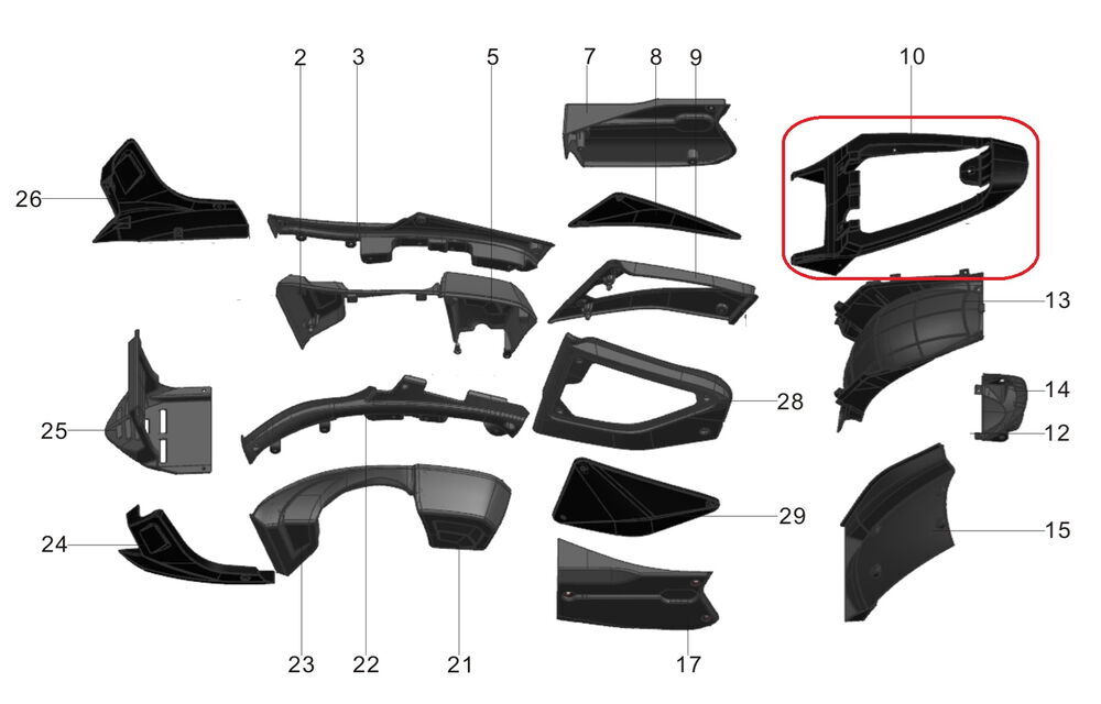 Sele Altı Kuyruk Grenajı Siyah - PİLDER 125
