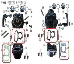 Daytona 250 V Silindir Conta Takım