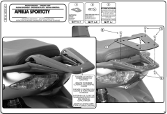 KAPPA KE3160 APRILIA SPORTCITY 125-200-250 (04-08) ARKA ÇANTA TAŞIYICI