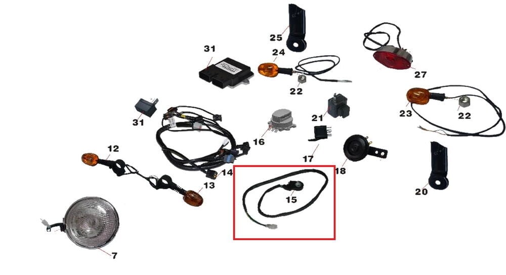 Daytona 125 Yan Sehpa Müşürü