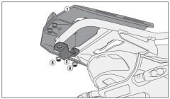 KAPPA KRA5112 BMW R 1200 GS ADVENTURE (14-19) - R 1250 GS ADVENTURE (19-24) ARKA ÇANTA TAŞIYICI