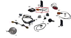 Daytona 125 Sinyal Arka Sağ