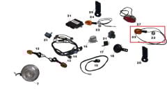 Daytona 125 Sinyal Arka Sol