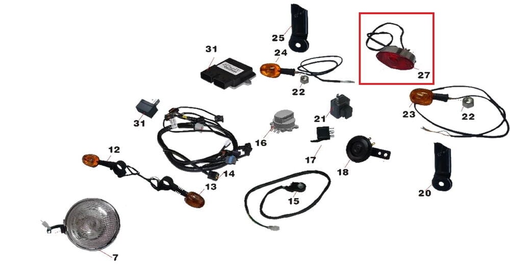 Daytona 125 Arka Stop