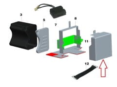 Daytona 125 Akü Montaj Kapağı