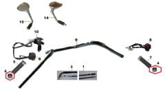 Daytona 125 Gidon Topuzu Takım