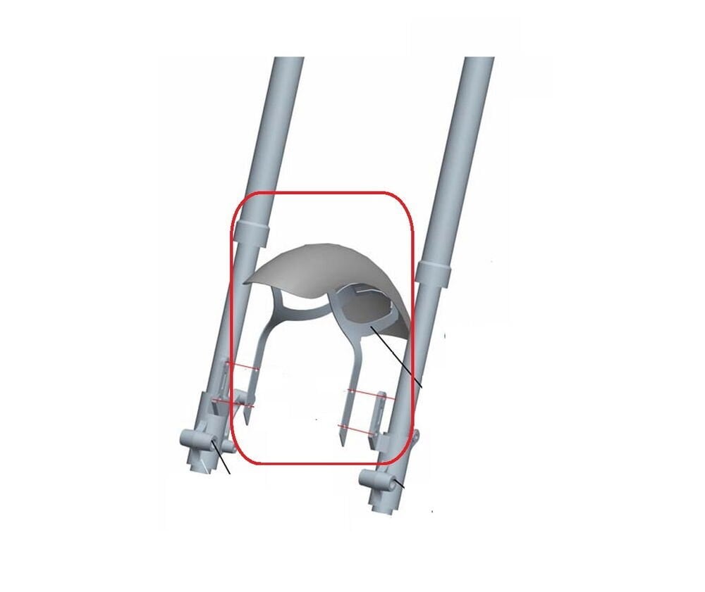 Spyder 250 Ön Çamurluk Siyah
