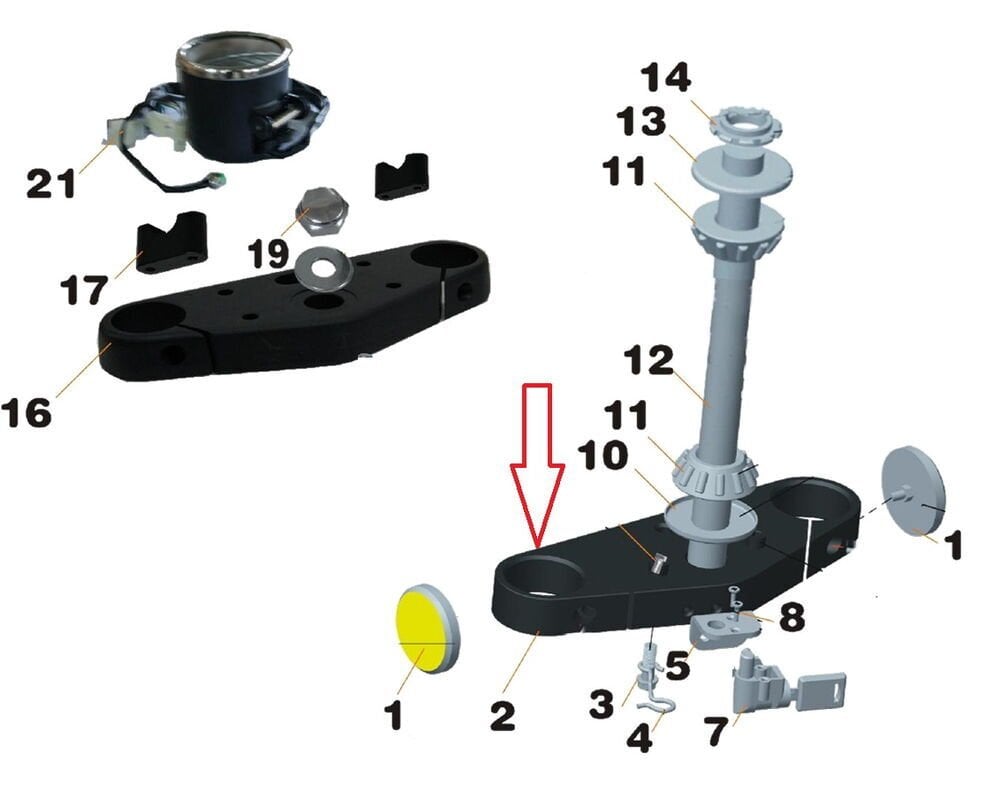 Daytona 125 Ön Alt Mesnet