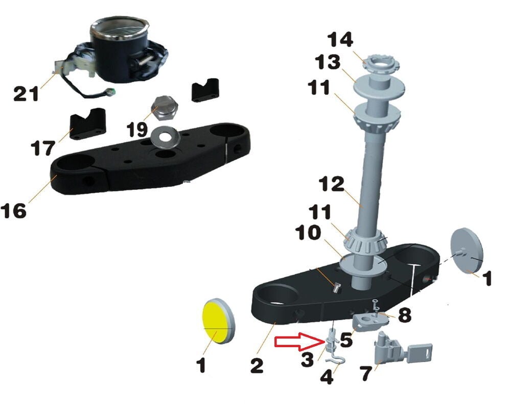 Daytona 125 Kilometre Tel Tutacagı