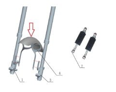 Daytona 125 Ön Çamurluk Siyah