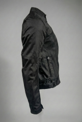 REVERTECH AURA - Siyah / Terletmeyen Fileli Kumaş - Bel, Dirsek ve Sırt Korumalı Motosiklet Montu