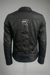 REVERTECH AURA - Siyah / Terletmeyen Fileli Kumaş - Bel, Dirsek ve Sırt Korumalı Motosiklet Montu