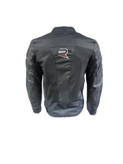 REVERTECH AURA - Siyah / Terletmeyen Fileli Kumaş - Bel, Dirsek ve Sırt Korumalı Motosiklet Montu