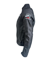 REVERTECH AURA - Siyah / Terletmeyen Fileli Kumaş - Bel, Dirsek ve Sırt Korumalı Motosiklet Montu