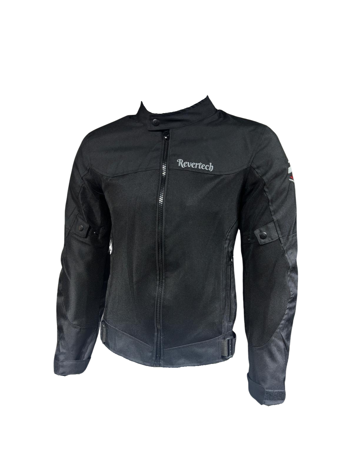 REVERTECH AURA - Siyah / Terletmeyen Fileli Kumaş - Bel, Dirsek ve Sırt Korumalı Motosiklet Montu