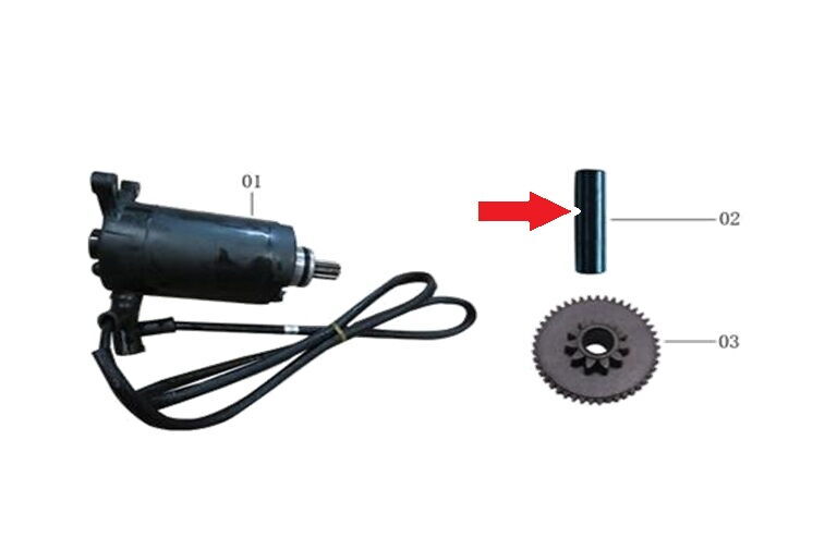 Daytona 250 V Marş dişli mili