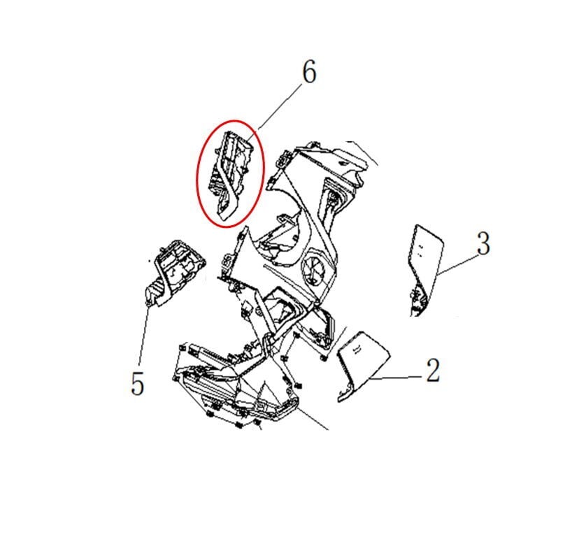 Xsuv 250 Torpido Kapak İç Grenaj Sağ