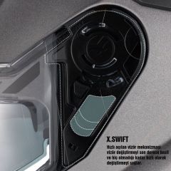 NEXX Y.100 B-SIDE MAT SİYAH-YEŞİL KASK