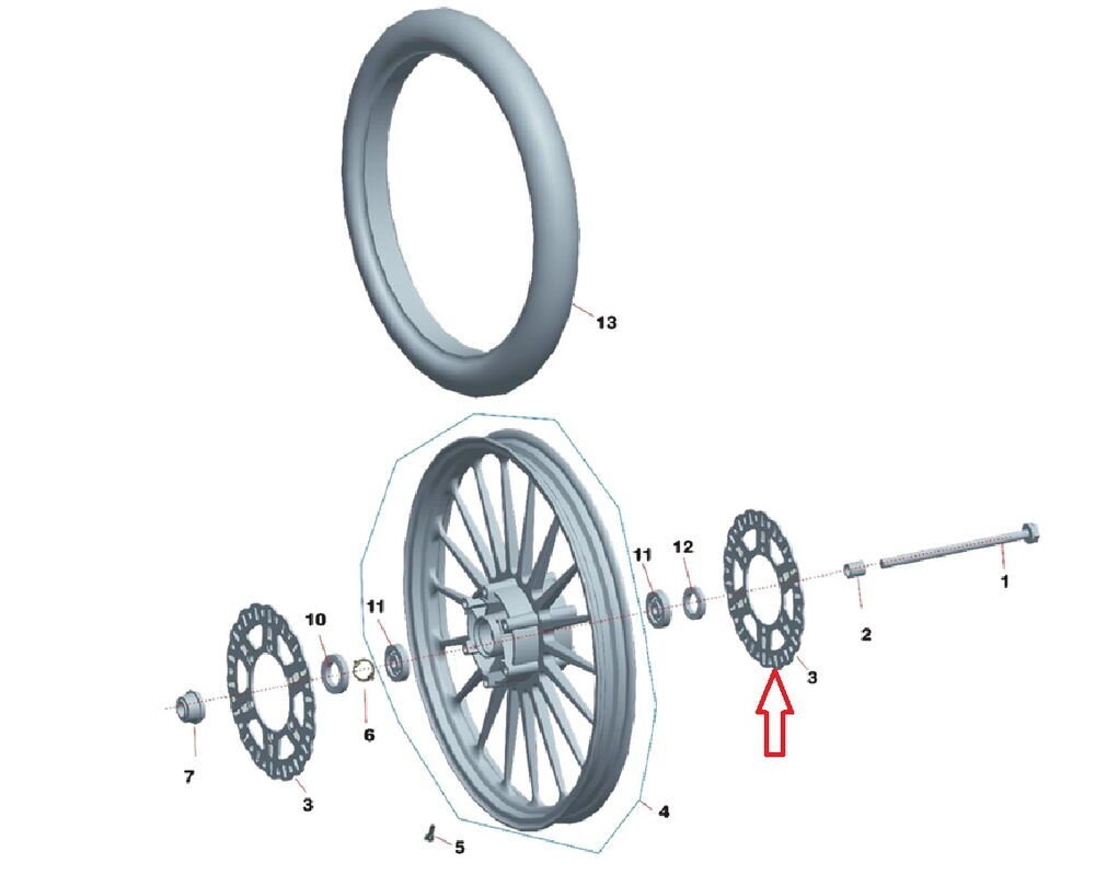 Daytona 125 Ön Disk