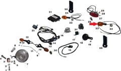 Daytona 250 V Arka Sinyal Sol