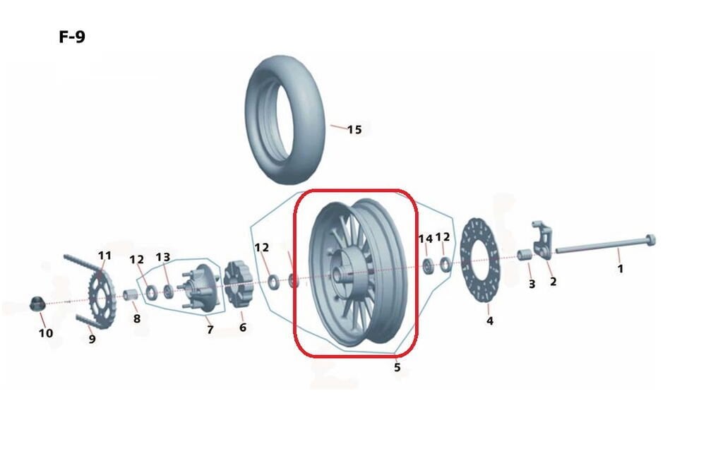 Spyder 250 Arka Jant