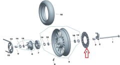 Daytona 125 Arka Fren Disk