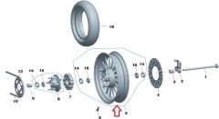 Daytona 125 Arka Jant