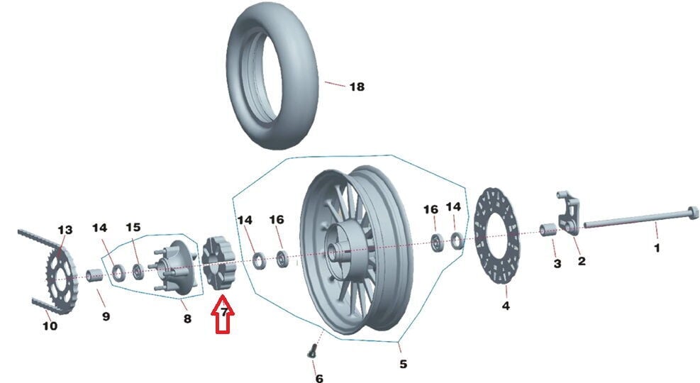 Daytona 125 Kaplin Lastiği