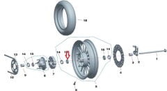 Daytona 125 Arka Jant Rulman 6303