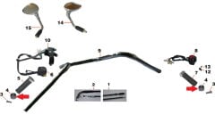 Daytona 250 V Gidon Topuzu