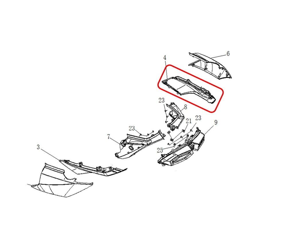 Xsuv 250 Sele Alt Parça Sağ