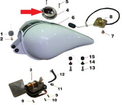 Daytona 125 Benzin Depo Kilidi