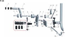 Spyder 250 Vites Pedalı Komple