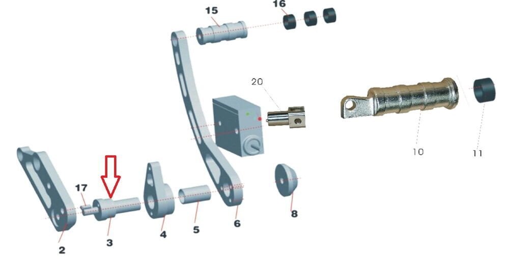 Daytona 125 Arka Fren Sabitleyicisi