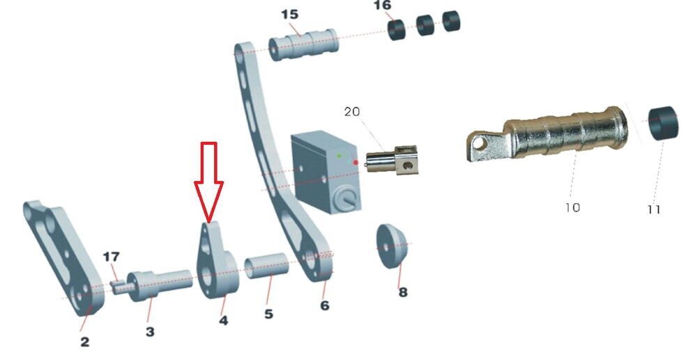 Daytona 125 Arka Fren Levye Sabitleyicisi