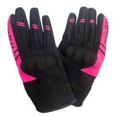 CRAZYBULL EAGLE - Pembe / Su ve Rüzgar Geçirmez Kışlık Kadın Motosiklet Eldiveni